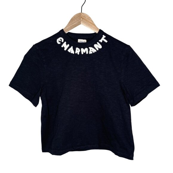 Clare V Tops - Clare V. X Monoprix Organic Cotton Black Short Sleeve Tee-Shirt Small